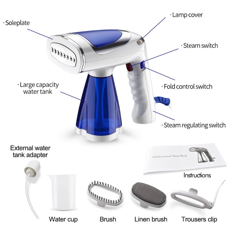 1600W Handheld Hanging Household Folding Portable Ironing Steam Iron