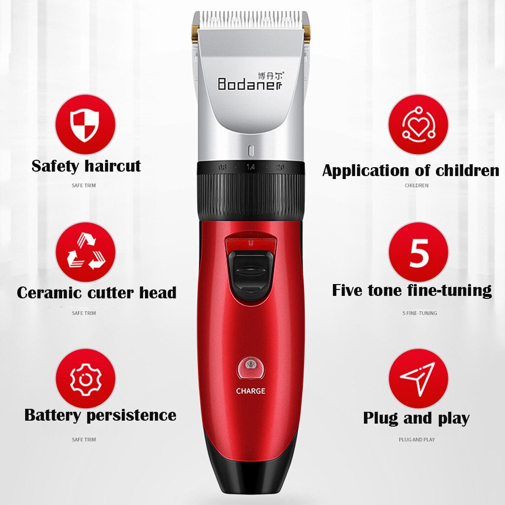 Metal Hair Clipper Electric Cordless Hair Grooming Home Haircut Multifunctional Suit Hairdressing Cutting Hair Cli