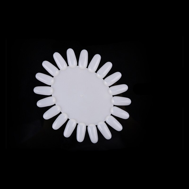 1 sæt neglespidser solsikke klare falske negle fan natur nail art runde heldækkende negle display akryl praksis manicure værktøjer