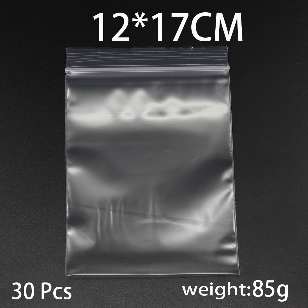 30-100 Pz/pacco 4*6/5*7/6*8/7*10 cm di Spessore Sacchetti di Plastica Poly Trasparente Imballaggio Dei Monili Blocco Zip Richiudibile Per Il Creazione di Gioielli FAI DA TE: MULTI