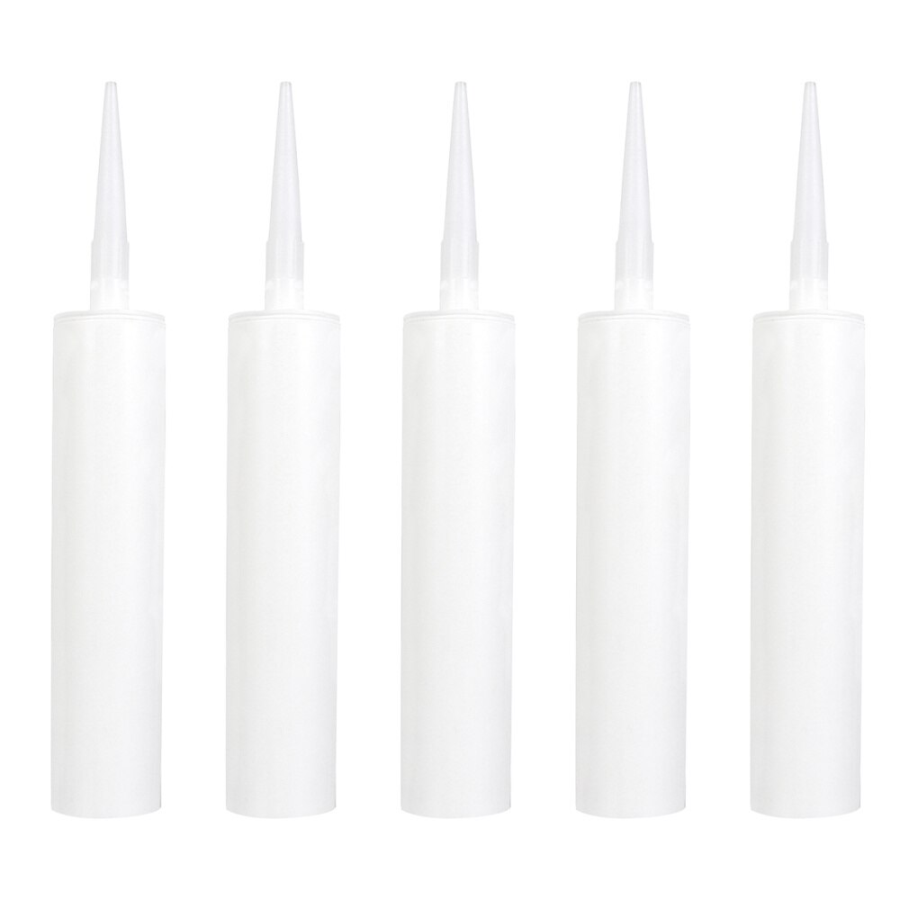 5 Pcs Empty Caulk Tubes Refillable Sealant Caulking Tube Home Supplies
