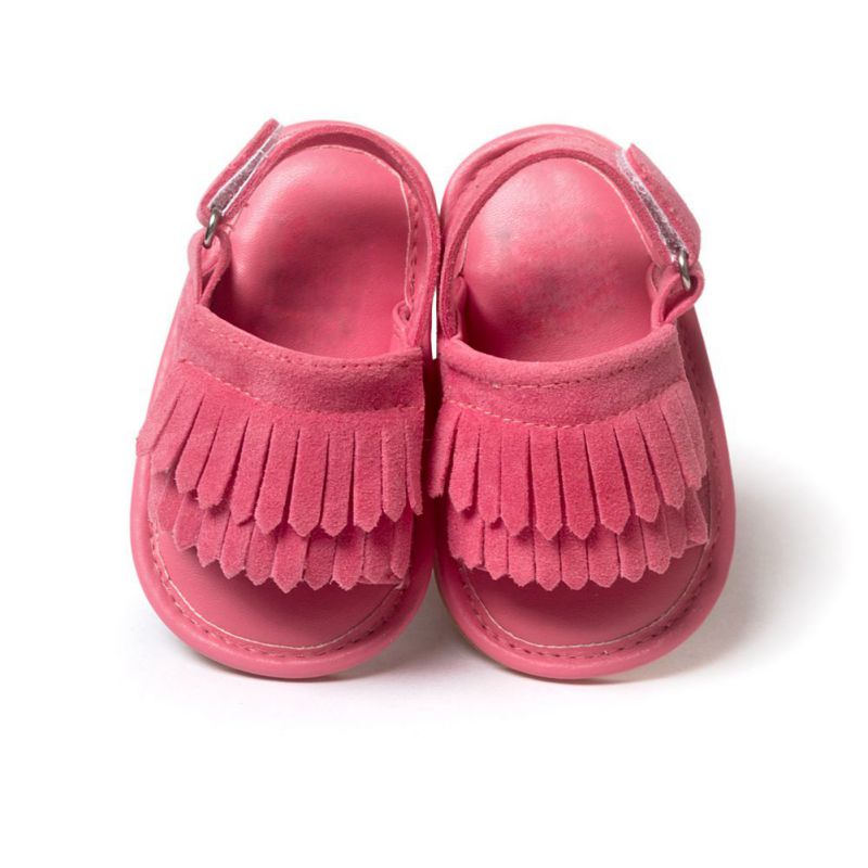 Sandalias informales con flecos de Pu para niña, de verano, de 0 a 18M: MR / M 2