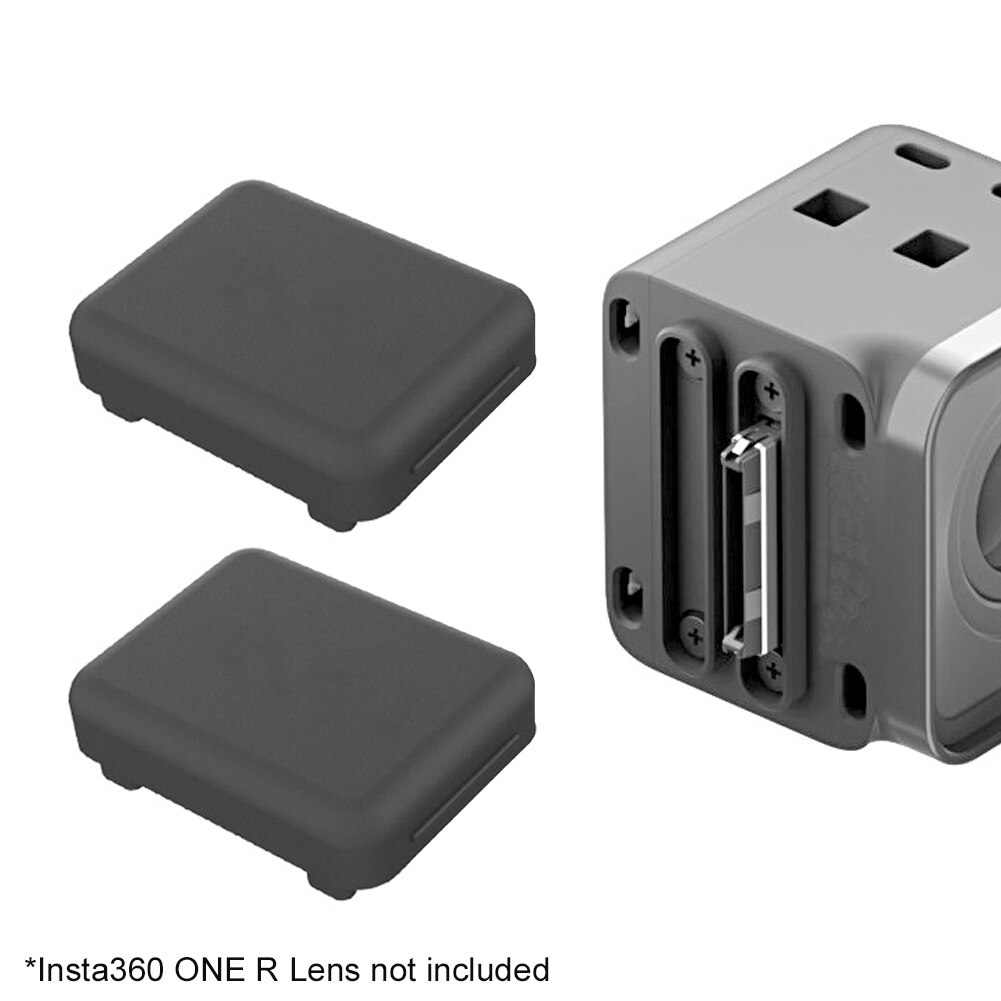 2 stk beskyttelse kamera tilbehør bærbar støvplugg beskyttelsesdeksel praktisk silikonetui vanntett til insta 360 en r objektiv