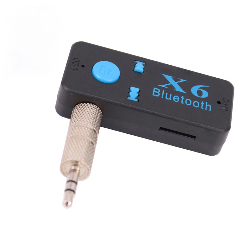 Car Bluetooth Audio Receiver Bluetooth Hands-free Call X6 Bluetooth Adapter Can Be Inserted TF Card Portable Playback