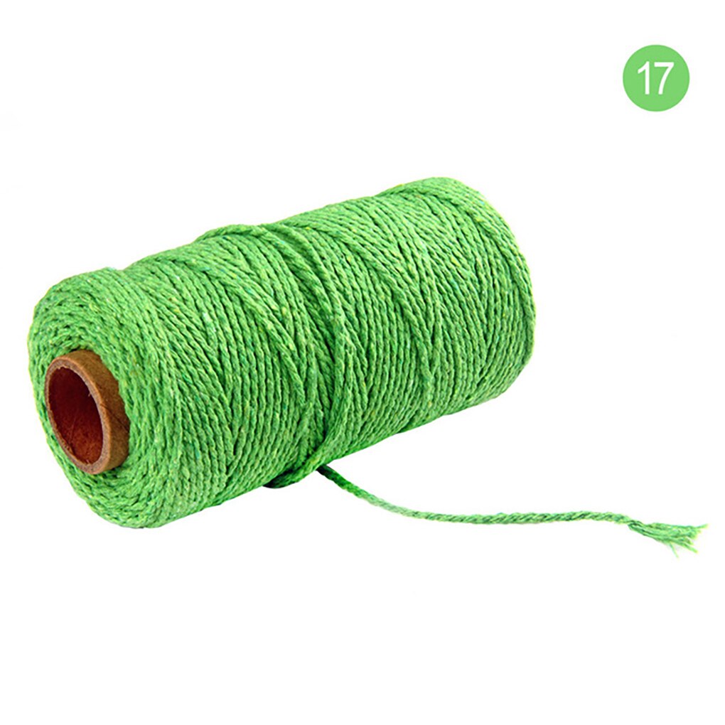 Baumwolle Schnur Seil Baumwolle Garn Seil Handwerk Seil Macrame Artisan String Einfarbig Hause Textilien 91,5 m: 17