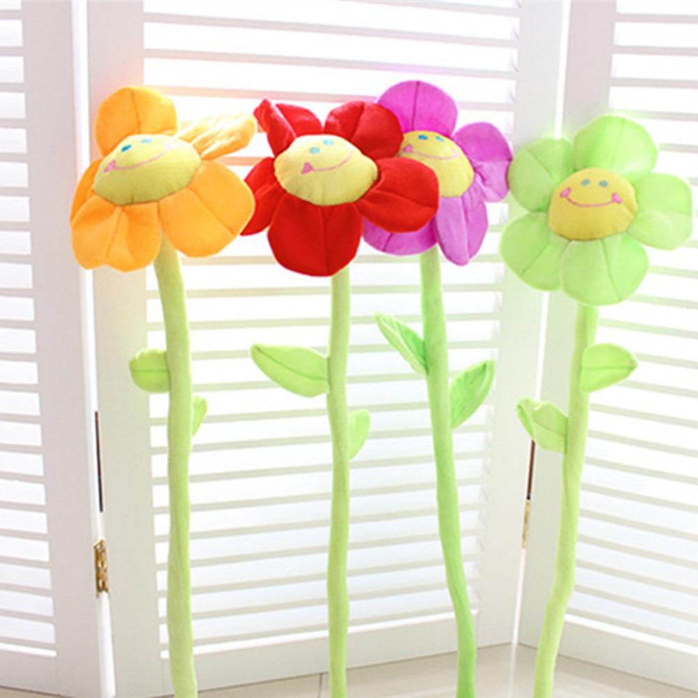 Farbe Karikatur Sonnenblume Modellierung Simulation Tuch Plüsch Sonne Blume Karikatur Smiley Sonne Blume Vorhang Ornamente Blume Serie Spielzeug