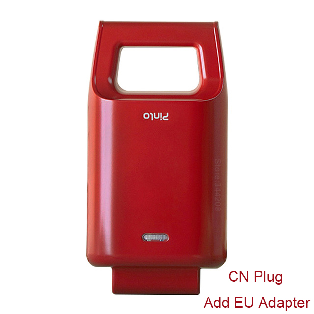 Xiaomi-Mini sandwichera Mijia Pinlo, máquina de desayuno, tostadora eléctrica, horno, plato , pan, tortitas, Multi Cocina: Add EU Adapter Red