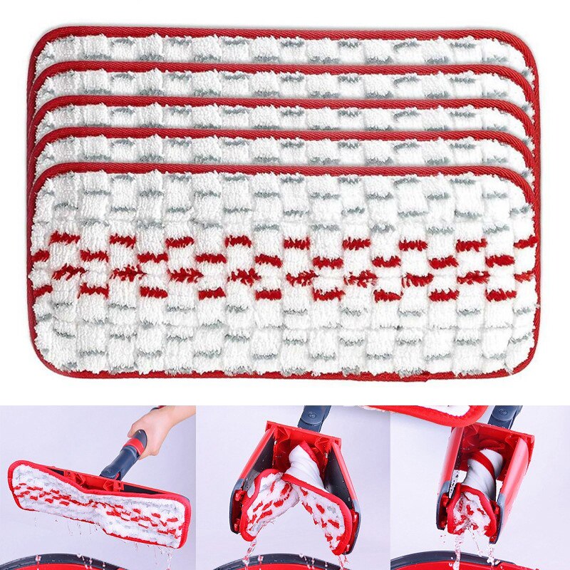 5 Pack Vervanging Mop Doek Voor Vileda Mop Hoofd Pads Voor Vileda Makkelijk Schoon Mop Accessoires