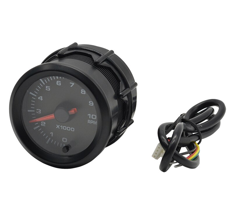 Dragon 2 " 52mm 7 Colors Backlight Boost Water Oil Temp Pressure Meter Volt Air Fuel EGT Gas Tachometer Car RPM Gauge: Tachometer