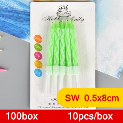 50/100 boxs Birthday candles child cake decorative candle romantic party candles Festive supplies wedding decoration