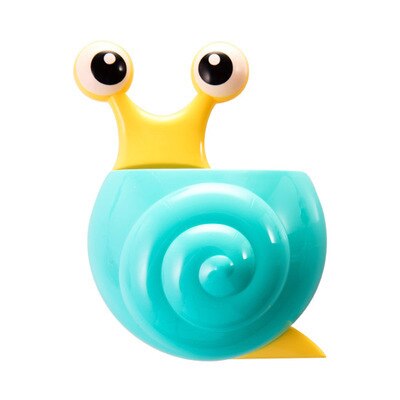 Support mural de rangement en forme d'escargot | Mignon Kawaii abeille et escargot, support mural pour brosse à dents, étagère de salle de bains, organisateur pour l'entretien ménager, ventouse forte,: 08
