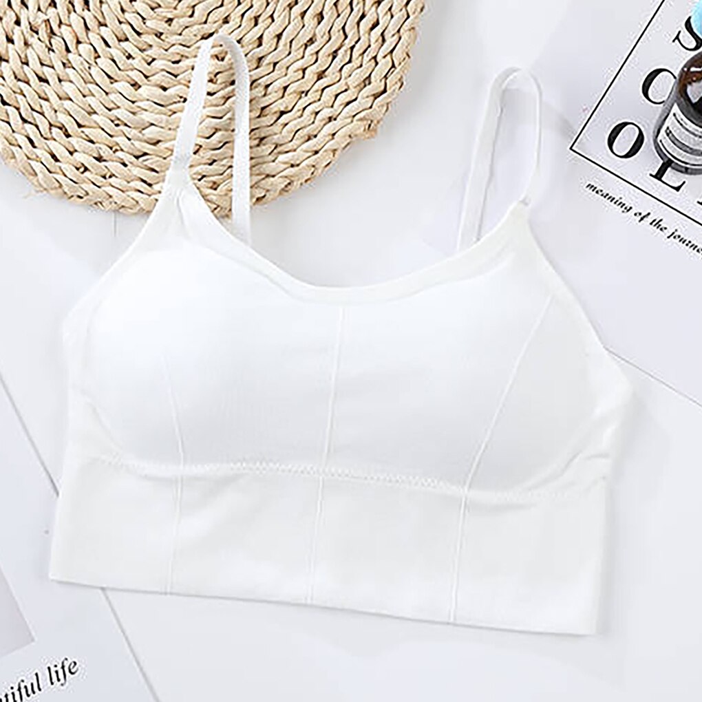 Ladies Bra Breathable Sports Bra Anti-sweat Shockproof Thickening Sports Bra Top Gym Running Fitness Exercise Sports Top: white