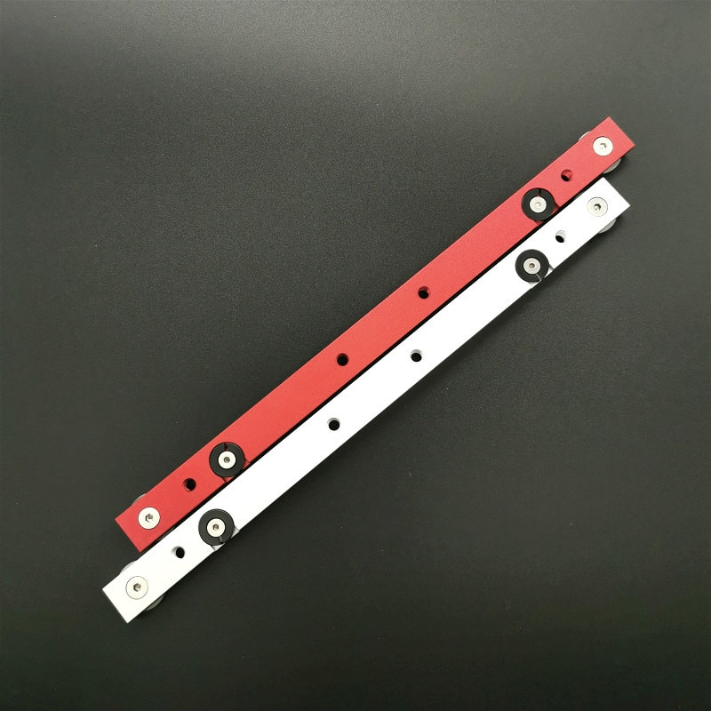 T Tracks Hardware Red Woodworking T Slot Slider Practical Pusher Modification Metal Miter Tool Bar Limit