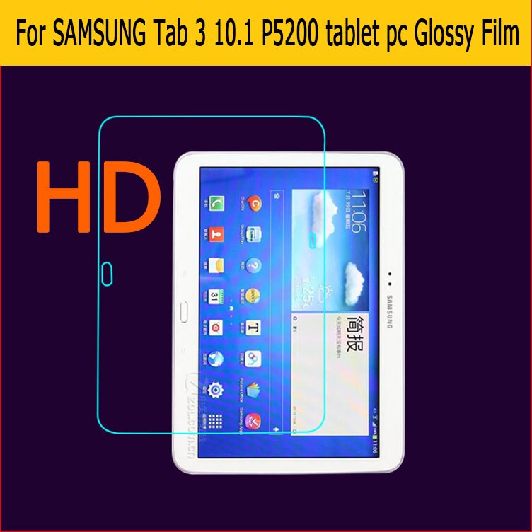 Premium Hd Lcd Clear Glossy Screen Protector Film Voor Samsung Galaxy Tab 3 10.1 P5200 Tablet Pc Front Screen Bescherming films