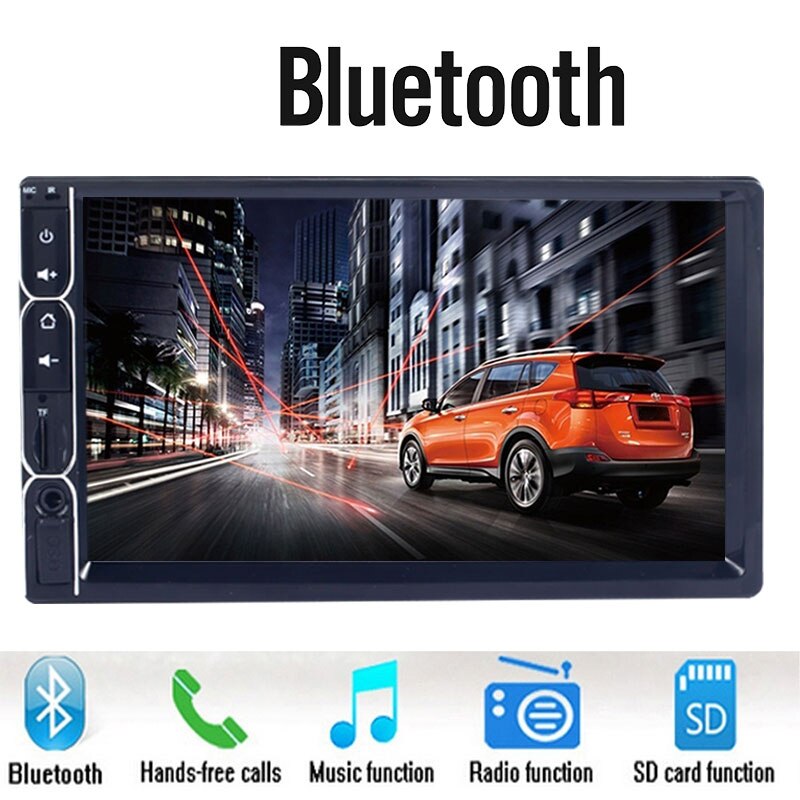 7'' Car Bluetooth MP5 Player 12V Touch HD Screen Bluetooth Handsfree Android Apple Phone Interconnection Electronic Accessories