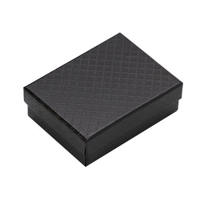 24 stks Sieraden Doos 7*9*3 cm Sieraden Sets Display Box Multi Kleuren Ring Box Ketting Verpakking oorbellen Geschenkdoos Zwart Spons: Black