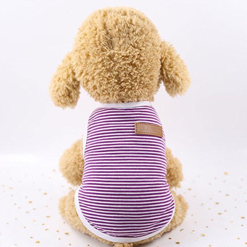 Gilet à rayures pour chat, chemise classique, vêtements pour animaux de compagnie, Ropa Para Gato Katten Kleding Kedi Giyim, vêtements pour animaux de compagnie: XXL / Violet