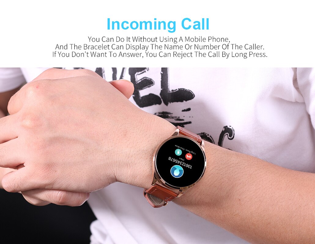 centechia Q9 Smartwatch - Men Women Waterproof HR BP Monitor - 1.2" IPS Round Display