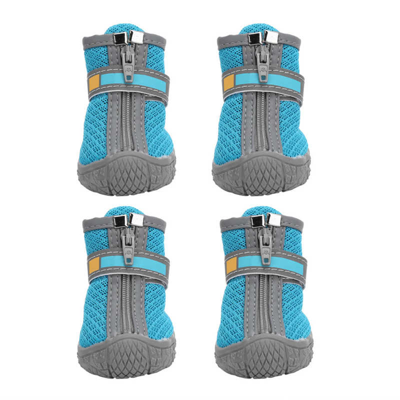 Chaussures imperméables antidérapantes pour animaux de compagnie, bottes de neige, légères, respirantes, pour chien, petit chiot, 4 pièces