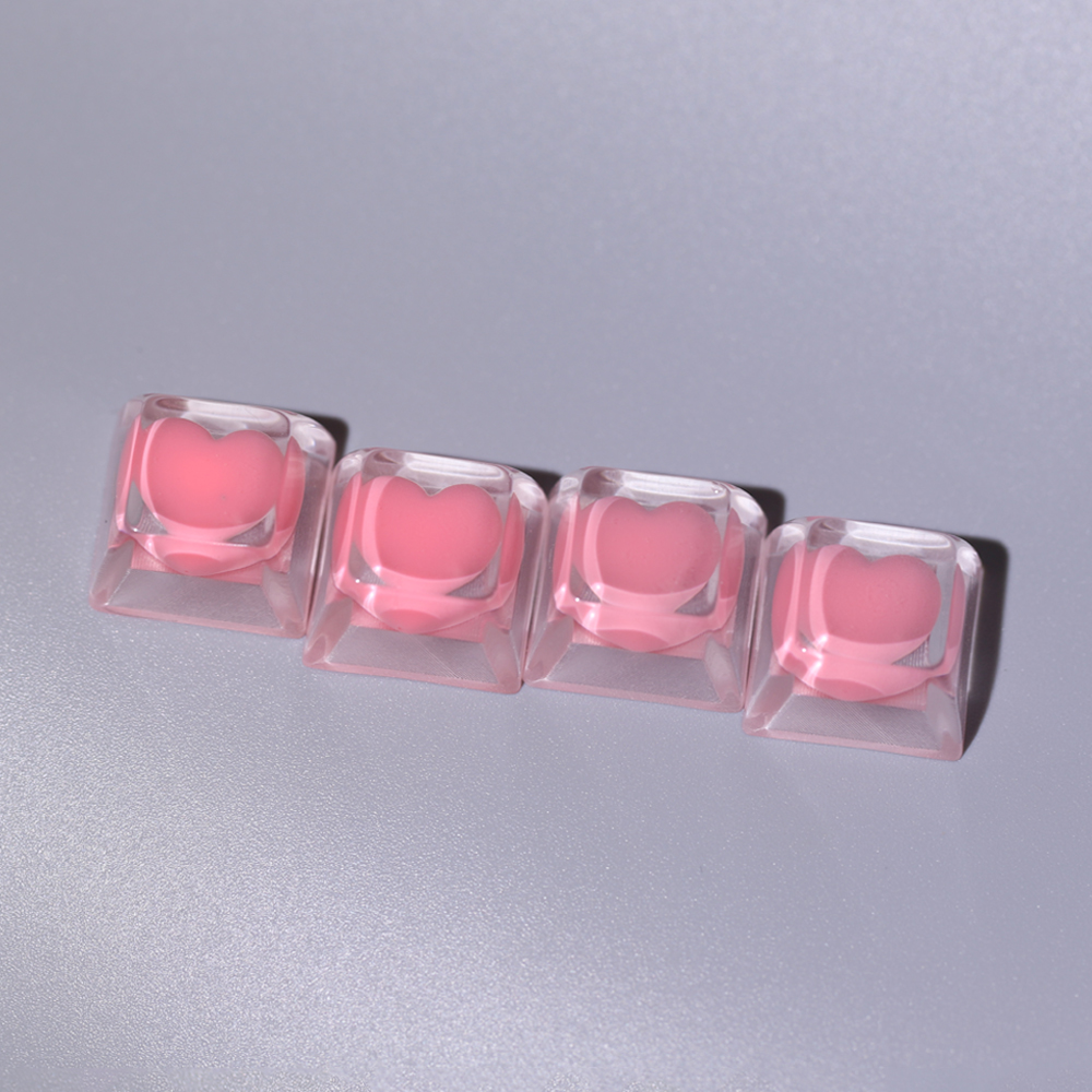 keycaps Voor mechanisch toetsenbord Game Backlit Keycap meisje schattig cadeau ESC Key Transparante cartoon persoonlijkheid Keycap Cherry MX Axis: Kaki