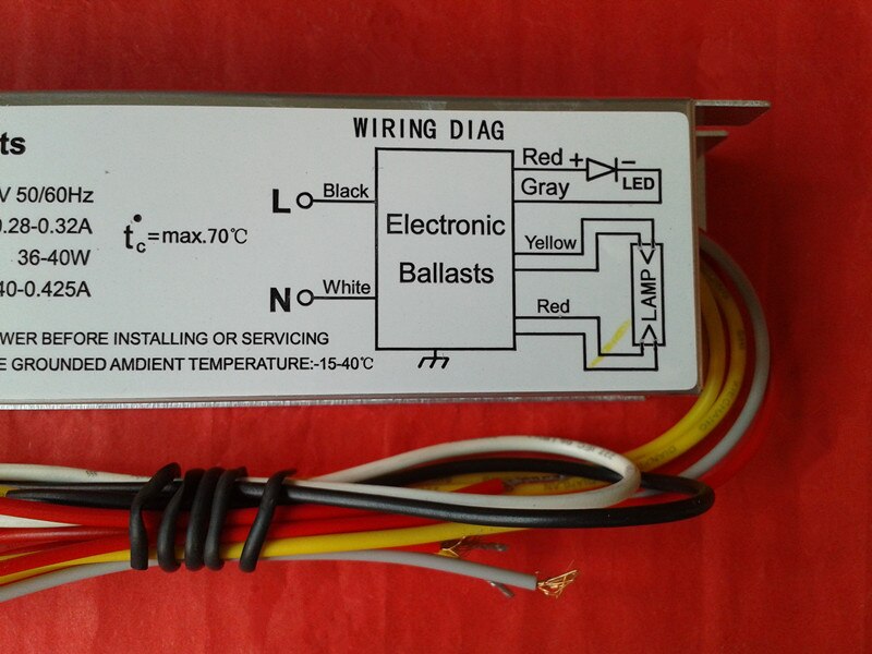 40W Ballast PY13-230-425-40 Special Ballast for Ultraviolet Lamp 36-40W Ballast