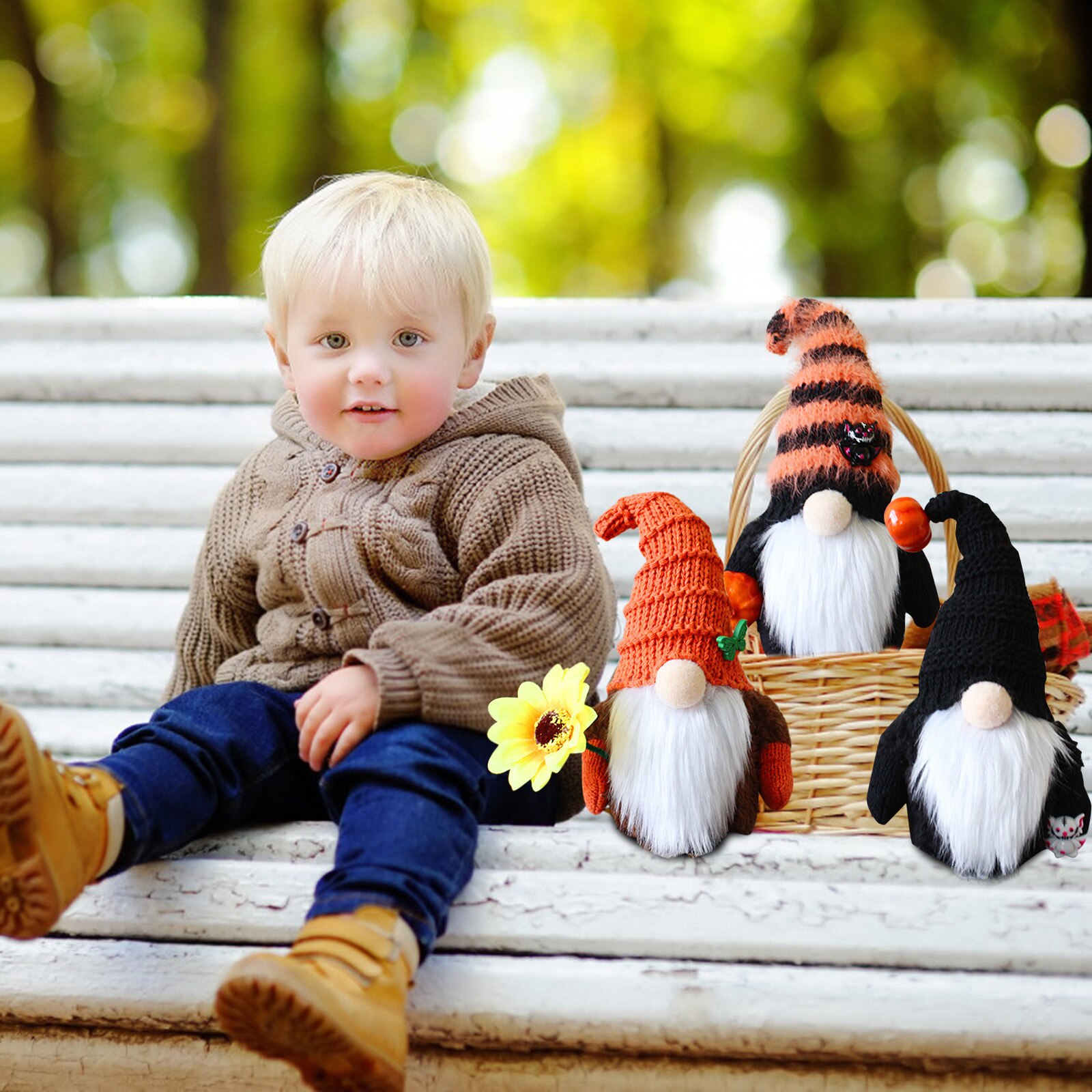 40 #3Pcs Thanksgiving Decoratie Gnome Scandinavische Tomte Nisse Zweedse Honey Bee Elfs Thuis Faceless Pop Kinderspeelgoed