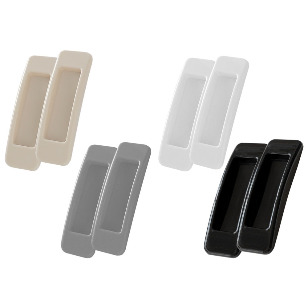 8pcs Rectangular Adhesive Auxiliary Door Window Handle Sliding Door Handle