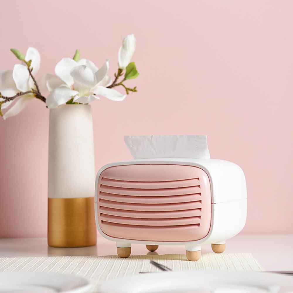 Boîte de mouchoirs en forme de Radio créative, porte-papier en plastique, boîte de rangement de serviettes en papier Chic salon, décoration de maison hôtel Restaurant