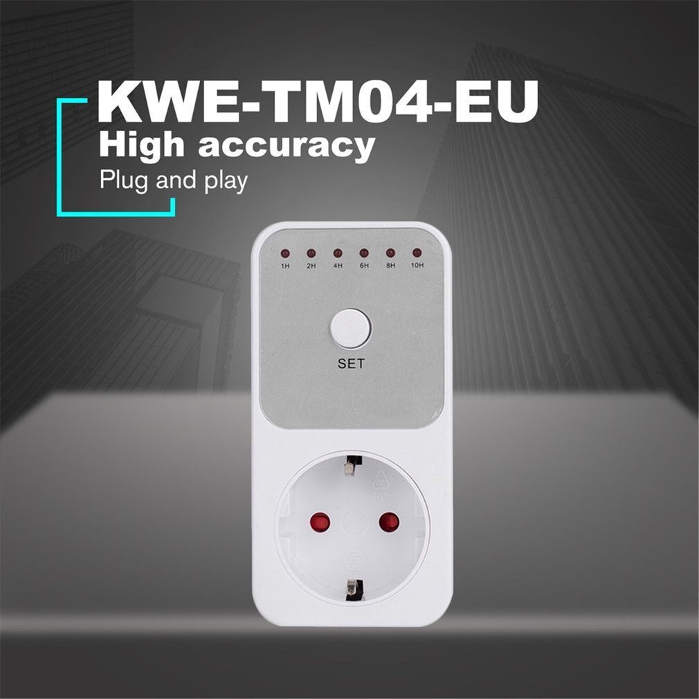 Mini LED 230V 16A 1h-10h Countdown Timer Switch Socket Outlet Plug-in Time Control for Kitchen Electric Appliance EU Plug: EU
