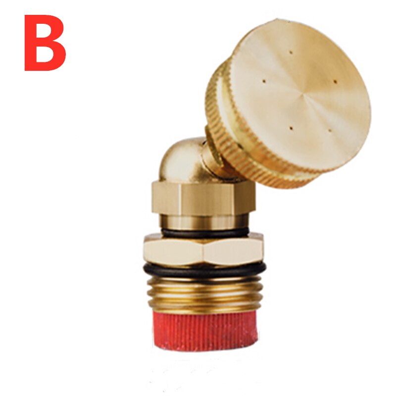 1/2" Adjustable Brass Spray Misting Nozzles Garden Watering Irrigation Brass Spray Nozzles: B