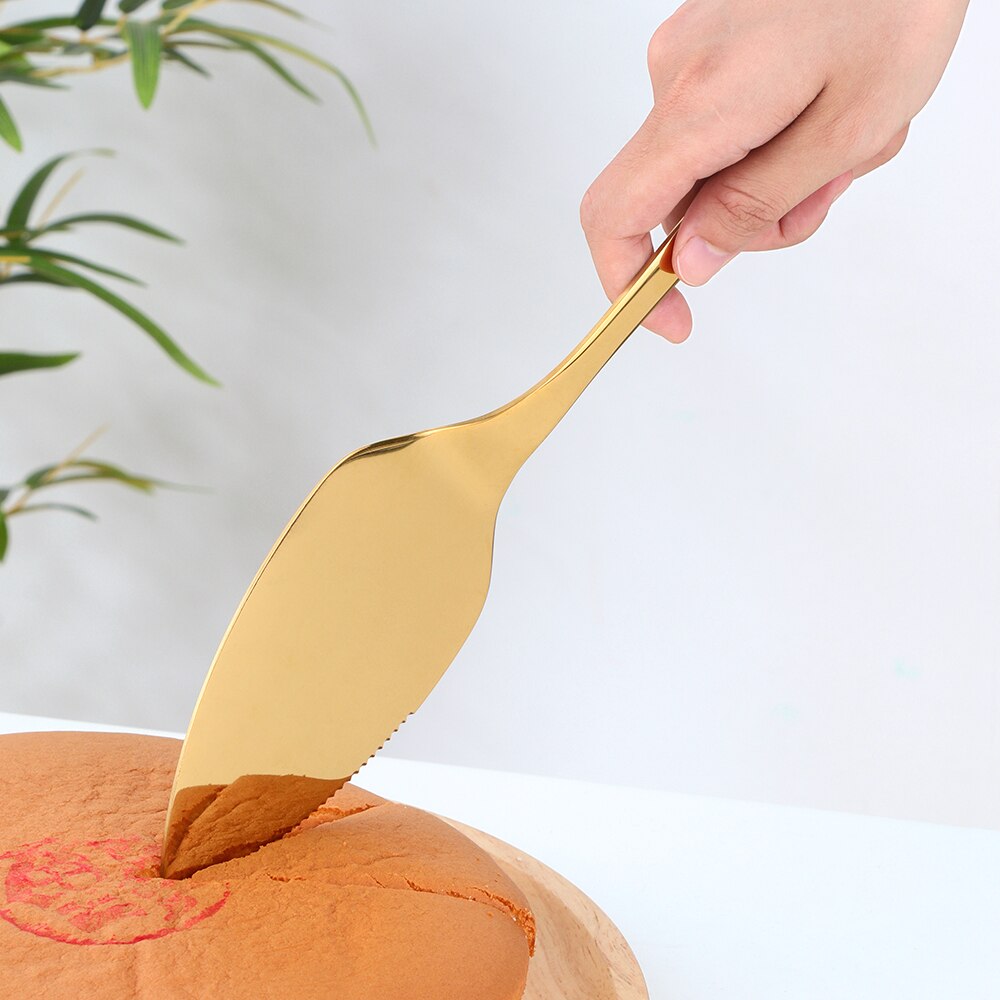1/3PCS Stainless Steel Rainbow Cake Shovel Bread Knife Pie Pizza Cheese Spatula Server Cake Divider Cutter Knives Baking Tools