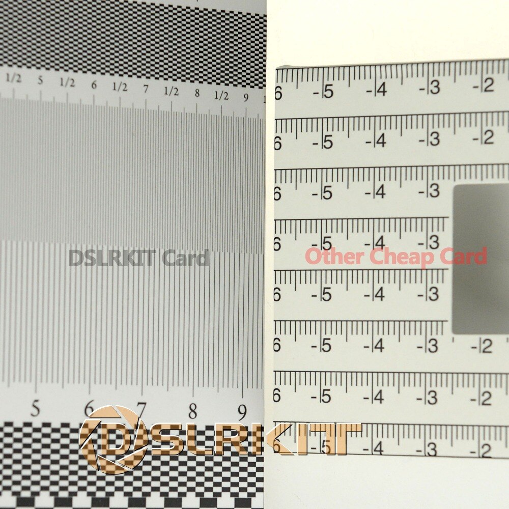 6pcs/Lot Folding Card Lens Focus Tool Calibration Alignment AF Micro Adjustment Ruler Chart