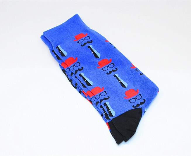 Cartoon Men Socks Personality Business Knee-High Socks Funny Snake Spring Autumn Crew Socks Skateboard Chaussette Happy Socks: 5