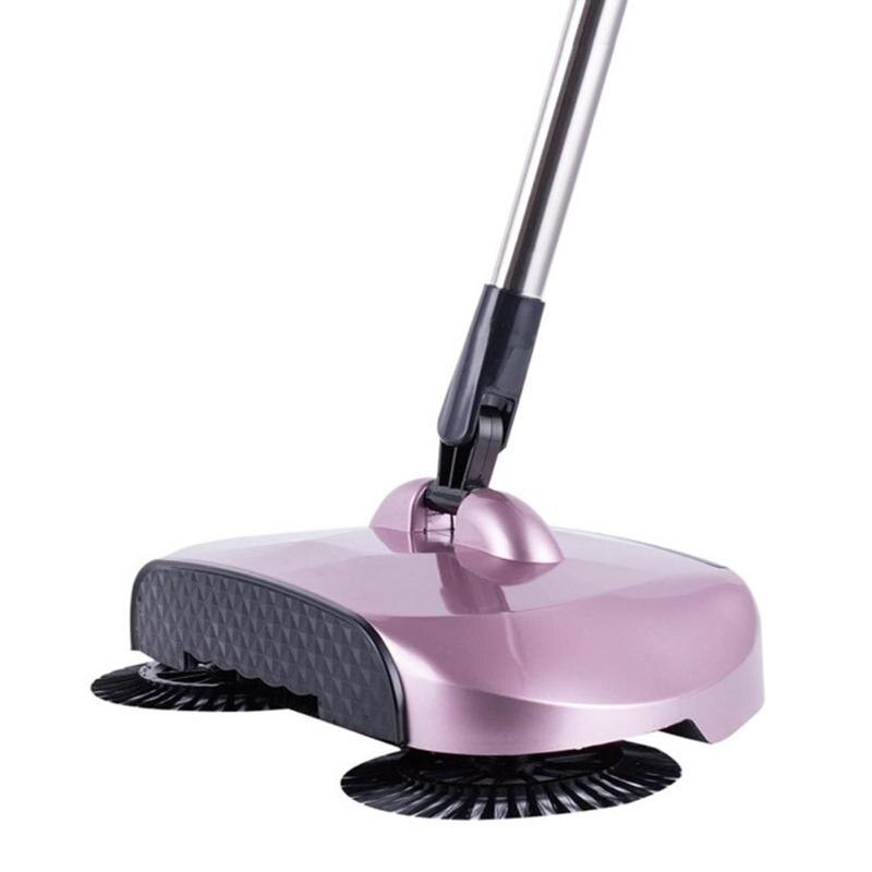 Barredoras de mano ahorradoras de trabajo, máquina barredora con mango de acero inoxidable, recogedor de polvo para escoba mágica, Herramientas de limpieza para el hogar