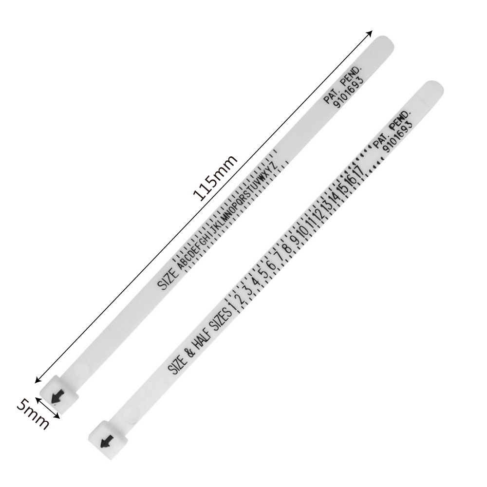 US UK Ring Sizer Measure Finger Gauge Measuring Tool Accurate For Wedding Ring