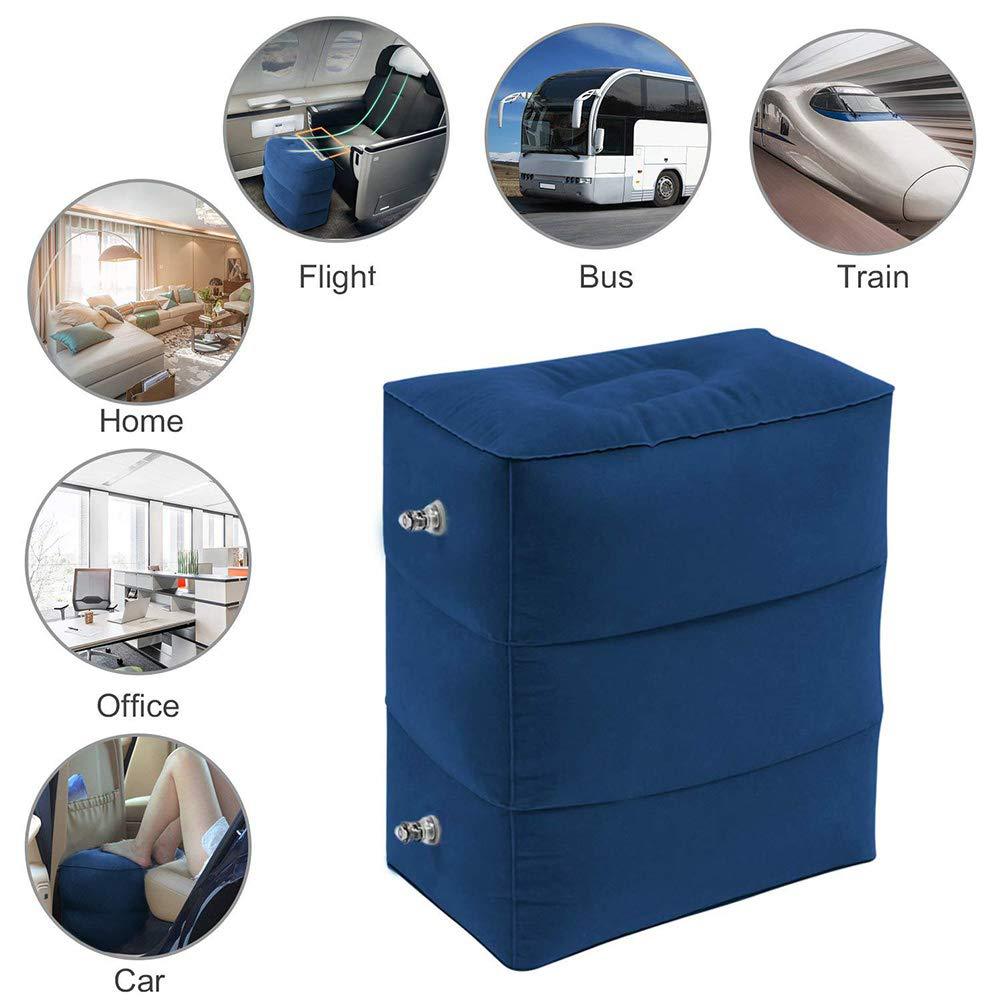 De los 30 niños vuelo dormir almohada reposapiés descansando almohada avión coche autobús almohada inflable de viaje de pie resto almohada pie Pad