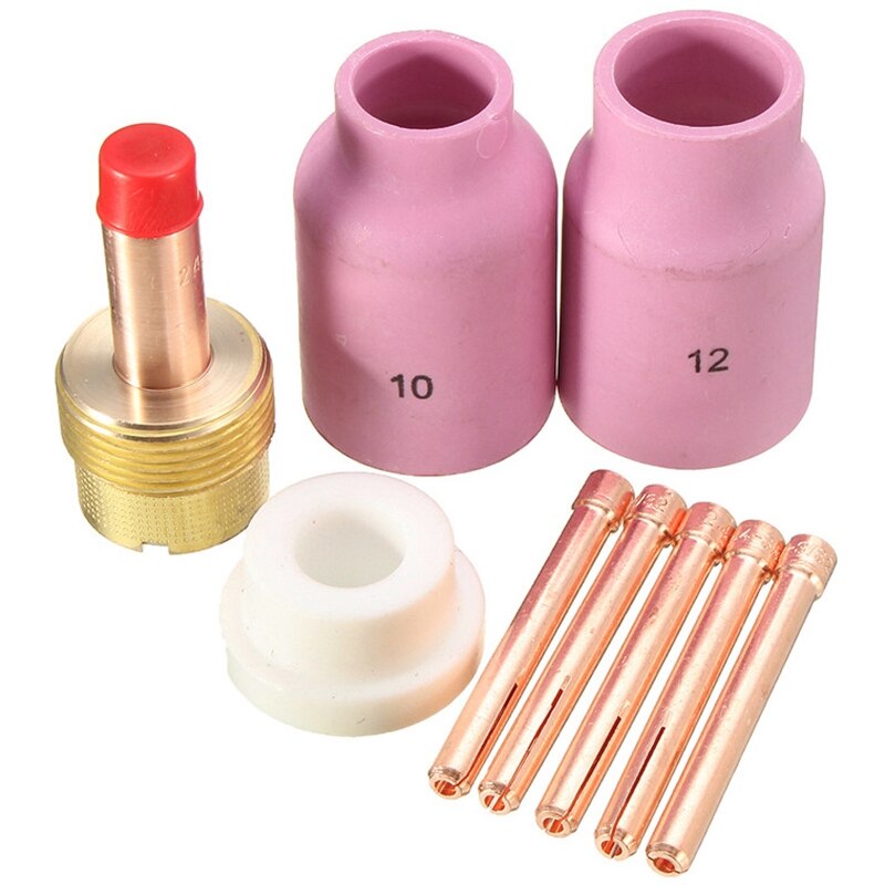 Coupelle TIG En Céramique - Pour Soudage TIG, Diamètre Intérieur 2.4 Mm, Compatible WP9, WP20, WP25, Etc.
