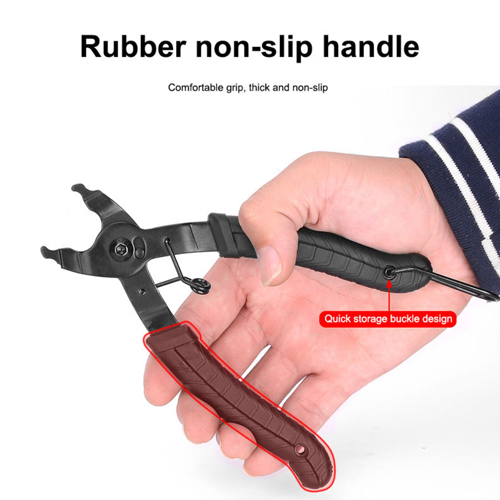 Fietsketting Quick Link Tool met Hook Up Fietstang MTB Road Fietsen Kettingklem Multi Link Tang Magische Gesp Fietsgereedschap