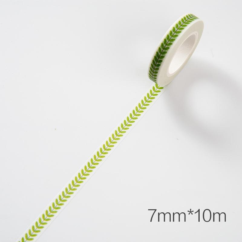 1pcs 10m*7mm Love And Leaves Scrapebooking Diy Sticker Decorative Masking Tape Paper Material Escolar Album Washi Tape: 8