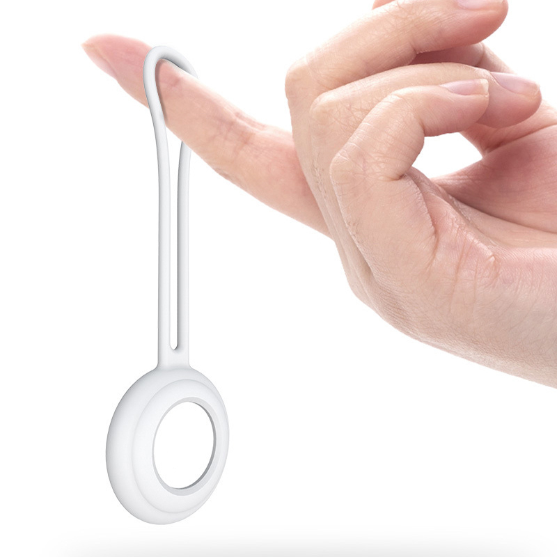 Dla Airtags lokalizator pokrywa brelok płynny silikonowy brelok robić jabłko powietrze etykietka Obudowa anty-strata pies naganiacz zwierza lokalizator Airtag