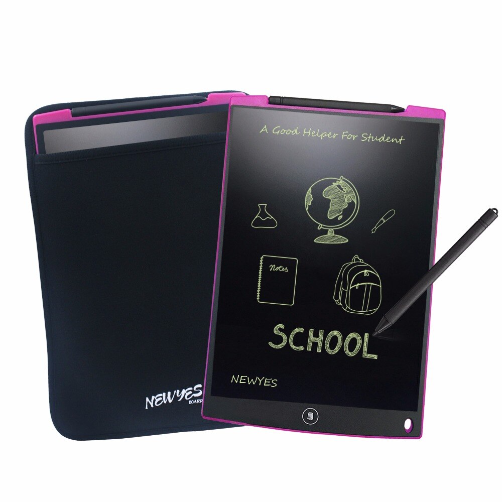 NEWYES 12 "digitale tekening Tabletten Handschrift Pads LCD Schrijfbord Draagbare Elektronische Grafische eWriter voor Tekening met Zak