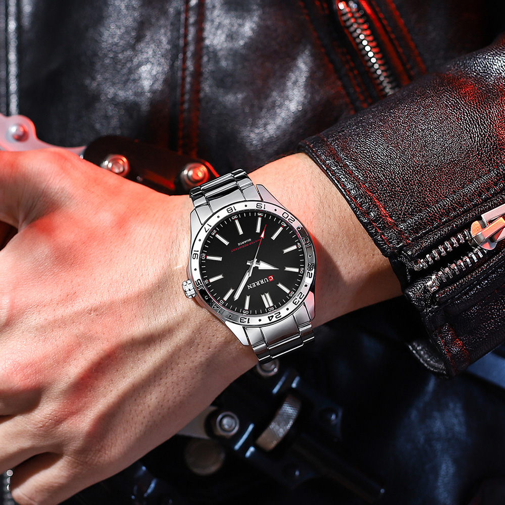 CURREN Mannen Mode Ultra Dunne Horloges Eenvoudige Mannen Business Rvs Quartz Horloge Casual Horloge Voor Man Relogio Masculino