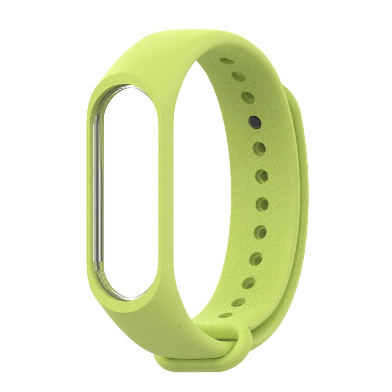 Strap for Xiaomi Mi Band 4 3 Sport Strap watch Silicone wrist strap For xiaomi miband 4 3 accessories bracelet Miband 4 3 Strap: green