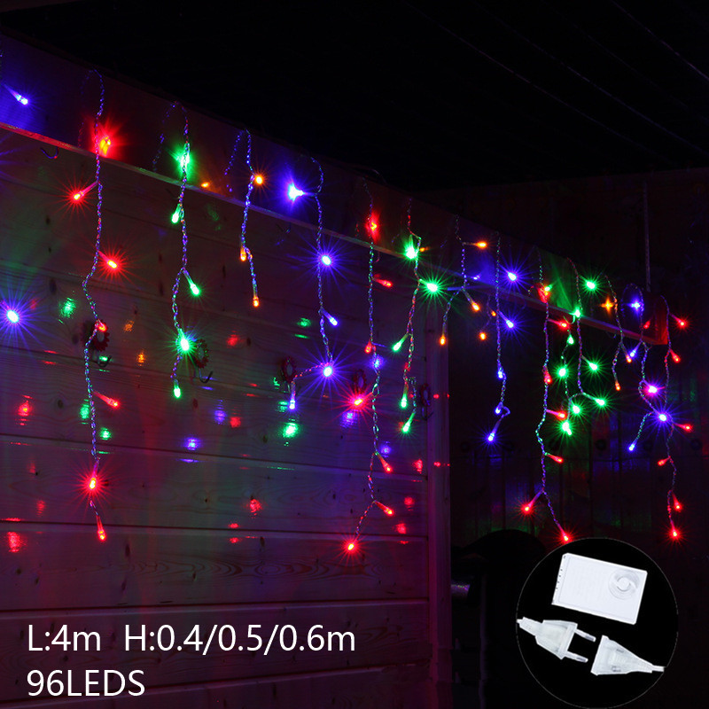 Guirlande lumineuse LED en forme de lune et d&#39;étoile, luminaire décoratif d&#39;intérieur et d&#39;extérieur, idéal pour un jardin ou un Patio, ou comme décoration de noël, 220V, ue: 4x0.6m Multicolor