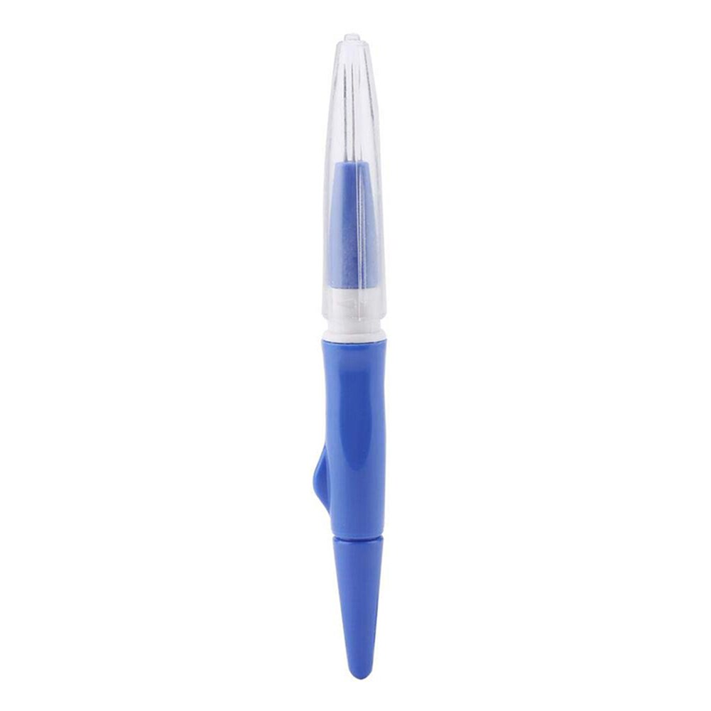 Plastic Punch Needle Set with 3pcs Fine Needles Tool Wool Felting Supplies DIY Crafting LXY9 AP23: Blue