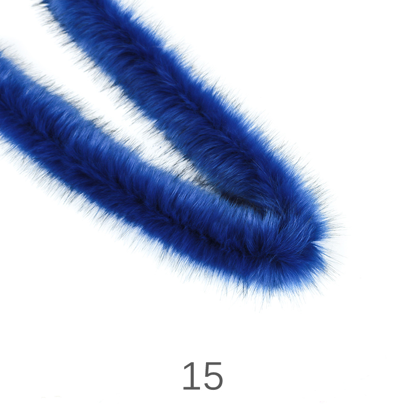 Verdickt Künstliche Kaninchen Fell Trim Kleidung Zubehör Faux Pelz Streifen Für Pullover Mantel Haube Hut DIY Flauschigen Bekleidungs Materialien: 15