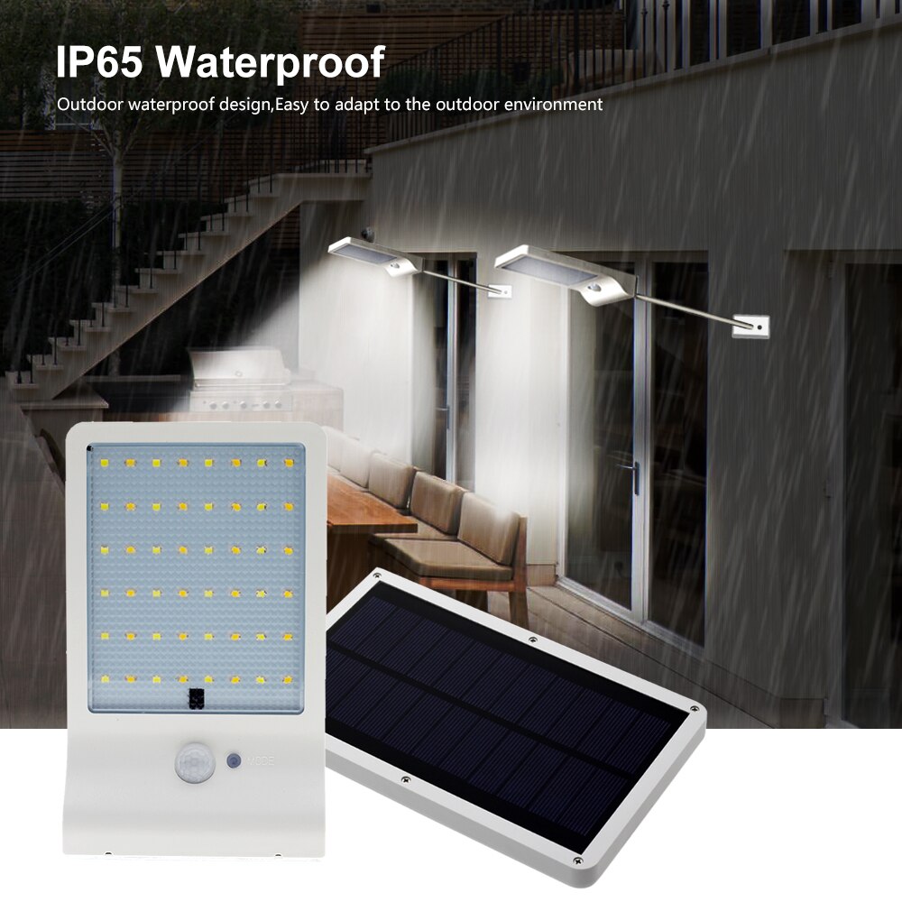 LED Zonne-straat Licht Outdoor Waterdichte Verlichting Voor Garden Wall PIR Bewegingssensor Afstandsbediening Energiebesparende Straat Lampen