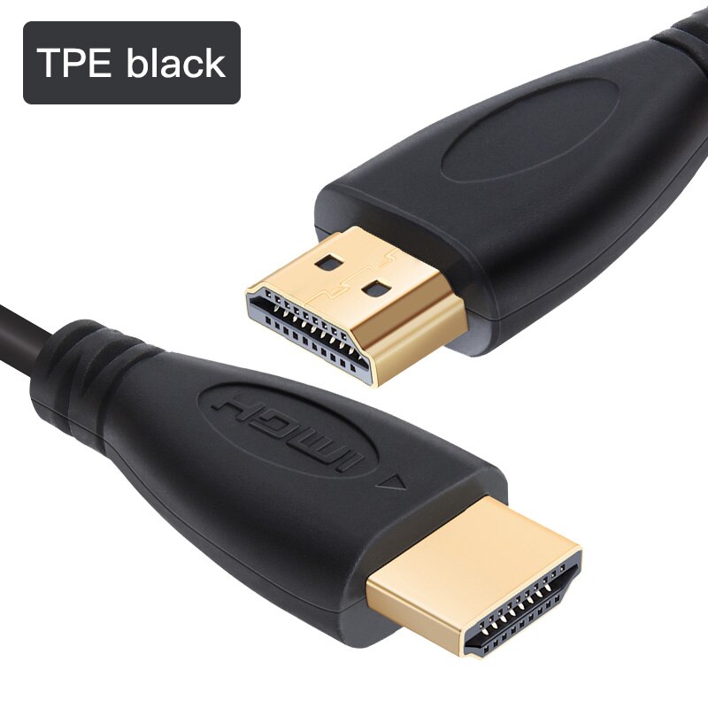 Shuliancable Long HDMI-compatible Cable Nylon Braid Cable 1080P 3D gold plated Cable High speed for HD TV XBOX PS3: TPE black / 15m