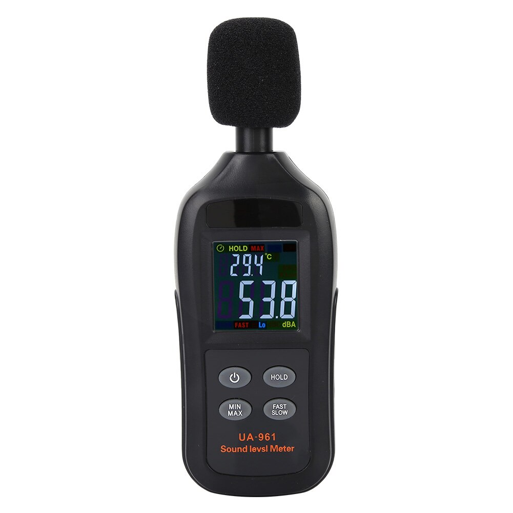 Ua961 sorte bærbare håndholdte digitale lydniveaumåler støjtester digital lydniveaumåler egnet til fabriksskole