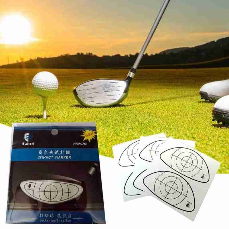 1set Golf Impact Tape Golf Impact Marker Ball Hitting Sticker Paper Club Test Board Combo For Golf Swing Training Aids
